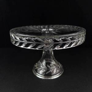 Cut Glass Pedestal Cake Stand