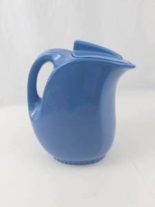 Blue Ceramic Pitcher With Lid