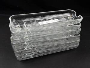 Clear Glass Corn on the Cob Dishes (Lot of 6)