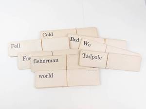 Vintage Teaching Word Cards (Lot of 10)