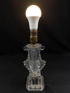 Crystal Glass Table Lamp Base With Brass Socket