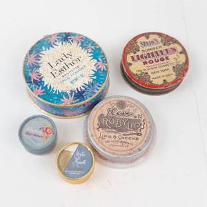 Vintage Cosmetic Tin Assortment (Lot of 5)