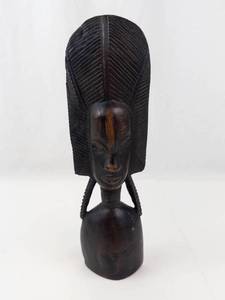 Vintage Tanganyika Hand-Carved Ebony Statue