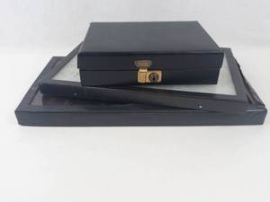 Black Locking Display Case Set (Lot of 3)
