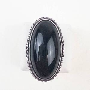 Gorgeous Sterling Silver Deeply Colored Bloodstone Ring Size 4.75 (Very cool, did not photograph well n person in lighting the gemstone is deep forest green with the iron speckles, Absolutely Beautiful)