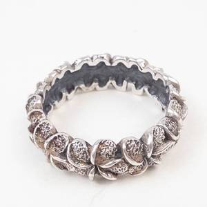 Bali Legacy Floral Sterling Silver Ring Size 8