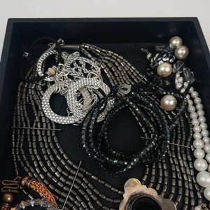 Mixed Costume Jewelry Assortment in Tray