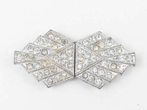 Very Nice Vintage Ladies Rhinestone Belt Buckle