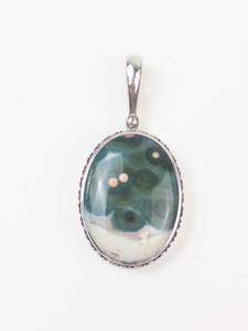Sajen Ocean Jasper Sterling Silver Pendant