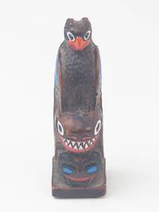 3 Alaska Craft Totem Figure