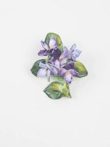 ADDERLEY FLORAL Porcelain Hand Painted Floral Brooch