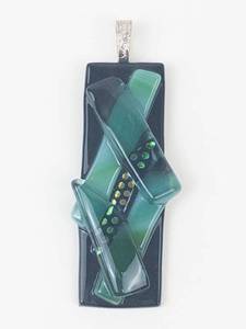 Art Glass Pendant Necklace