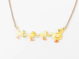 Duckling Charm Necklace 15 in