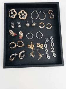 Assorted Fashion Earrings (Lot of 13 Pairs)