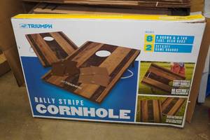 Triumph Rally Stripe Cornhole Yard Game