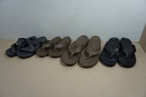 4 Pairs of Nuusol Sandals - Womens 8 . Mens 7, 15 & 12