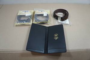 Boston Leather Belts and Booklet - Medium & 30