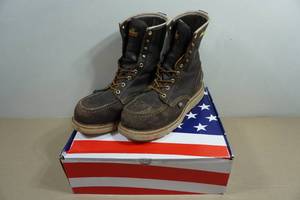 Thorogood Mens 8 Briar Pitstop 1957 Series Work Boots - Size 10