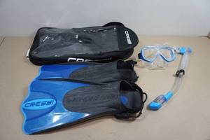 Cressi Adult Rondine Palau Fin Snorkel Set - Fin Size ML