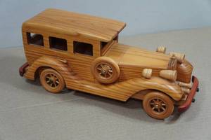 Vintage 1930s Rolls Royce Wooden Car