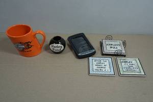 Harley Collectibles - Mug, Jar, Coasters