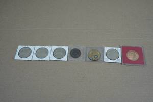 Assorted Vintage Casino Tokens and Masonic Coin