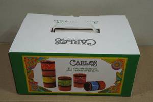 Carlos Cactus Canyon Terracotta Cups Set of 5