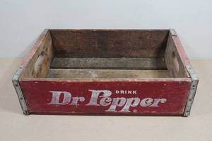Vintage Dr Pepper Wooden Shipping Crate