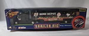 13 12 inches long.     #20 Home Depot Trailer Rig featuring Tony Stewart - Halloween with Charlie Brown Theme.