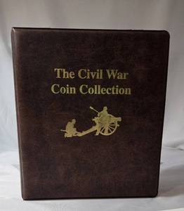 "The Civil War Coin Collection" Book - 20 Coins - History with timeline - Great way to learn about the Civil War.   Coins are 24K gold plated colorized Kennedy Half Dollars.