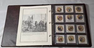 "The Civil War Coin Collection" Book - 20 Coins - History with timeline - Great way to learn about the Civil War.   Coins are 24K gold plated colorized Kennedy Half Dollars.- VERY COLLECTIBLE