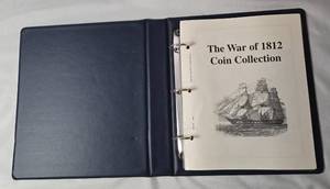 The War of 1812 Coin Collection  Book - 21 colorized Kennedy Half Dollar Coins - History with timeline - Great way to learn about the War of 1812.