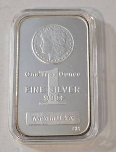 1 Oz. Morgan Bar - 99.9 Silver - Sealed-UNC
