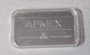 1 Oz. APMEX .999 Fine Silver bar - Sealed-UNC