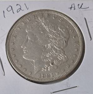 1921 Morgan Silver Dollar - AU