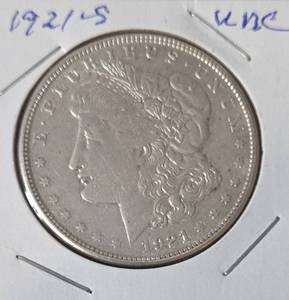 1921 S Morgan Silver Dollar - Unc.