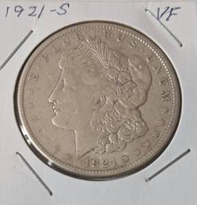 1921 S Morgan Silver Dollar - VF
