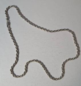 92.5 Sterling Silver Chain - 25 inches - Made in Italy is on the clasp