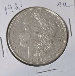 1921 Silver Morgan Dollar - AU