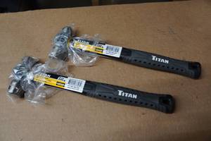 2 Titan 8oz Ball Peen Hammers