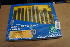 Grey Pneumatic General Service Impact Chisel Set