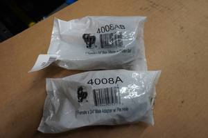 2 Grey Pneumatic 1 Female x 34 Male Adapters with Pin Hole