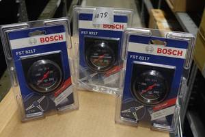 3 Bosch FST 8217 Style Line 2 WaterOil Temperature Gauges