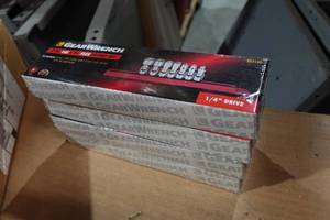 4 GearWrench 7-Piece SAE 14 Drive 6-Point Flex Socket Sets