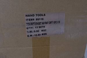 12 GearWrench 89119 10-Piece Ratcheting Metric Crowfoot Wrench Sets