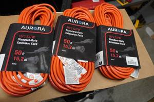 3 Aurora 50 Standard-Duty Extension Cords