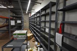Row of Metal Shelving - 87 x 12 x 24