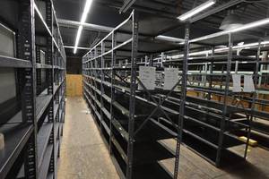 Row of Metal Shelving - 87 x 30 x 24