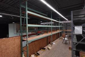 Three Sections of Pallet Racking - 10 x 18 x 296