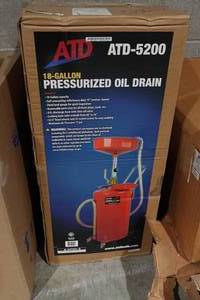 ATD 5200 18 Gallon Pressurized Oil Drain